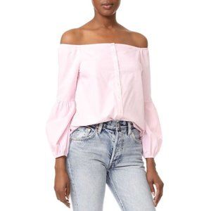 After Market small red striped off shoulder top